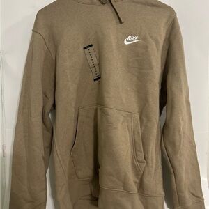 Brand New Nike Classic Tan sweatshirt and Jogger set. Size Medium.